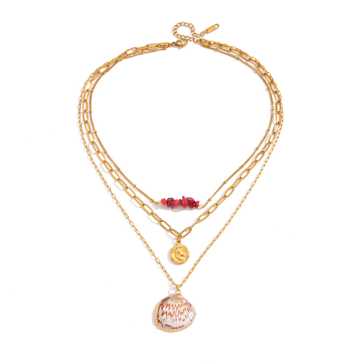 Shell Three Layers Necklace