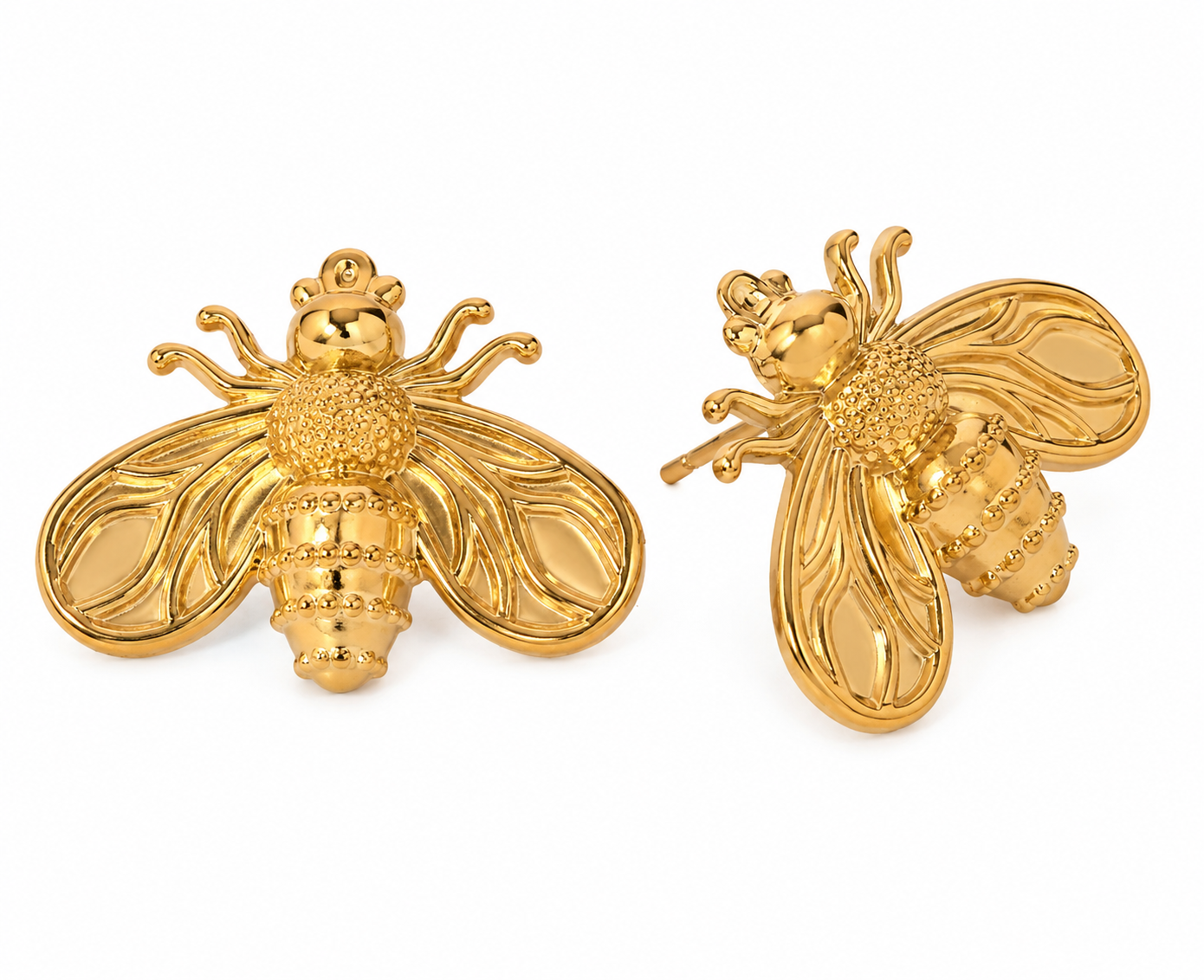 Bee Gold Earrings