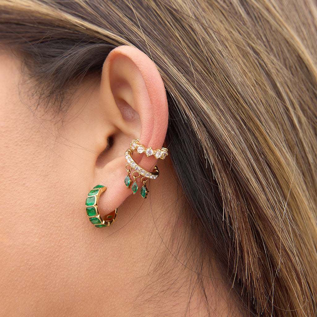 Green Glow Hoops