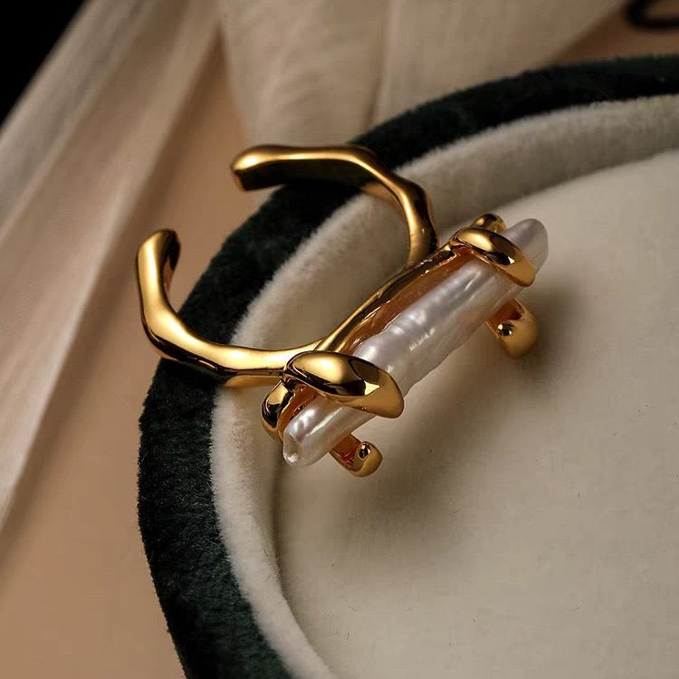 Pearl Open Ring