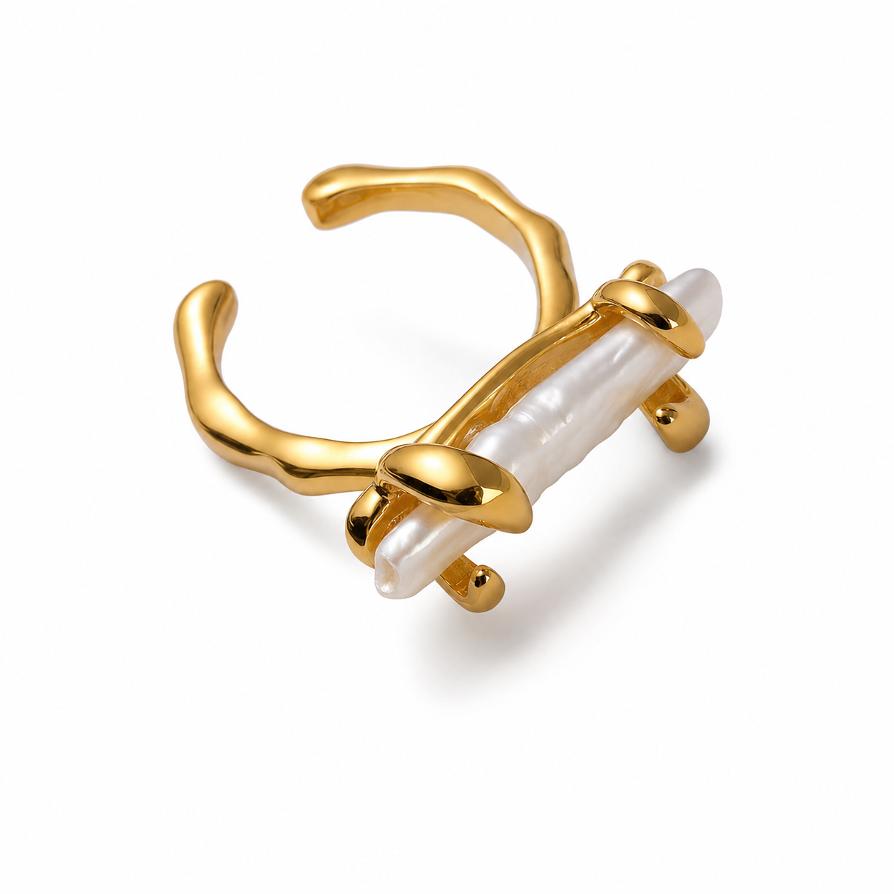 Pearl Open Ring